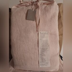 New Rachel Ashwell Simply Shabby PRAIRE WHIPSTITCH PINK FULL/QUEEN DUVET…